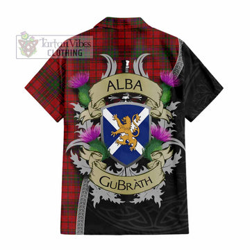 MacDougall (McDougall) Tartan Family Crest Hawaiian Shirt Lion Rampant Royal Thistle Shield Celtic Inspired