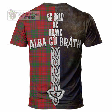 MacDougall (McDougall) Tartan Family Crest T-Shirt Alba Gu Brath Be Brave Lion Ancient Style