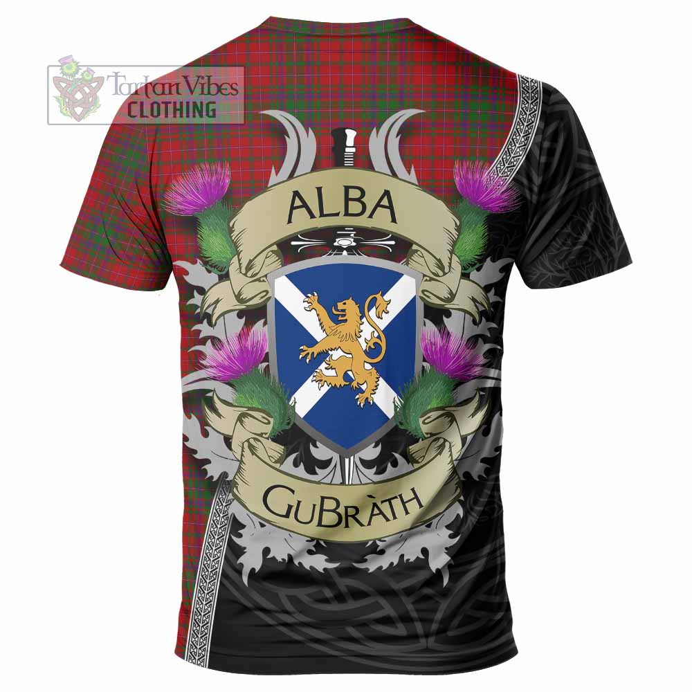 Tartan Vibes Clothing MacDougall (McDougall) Tartan Family Crest T-Shirt Lion Rampant Royal Thistle Shield Celtic Inspired