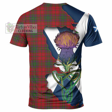 MacDougall (McDougall) Tartan Family Crest T-Shirt Scottish Thistle Celtic Inspired