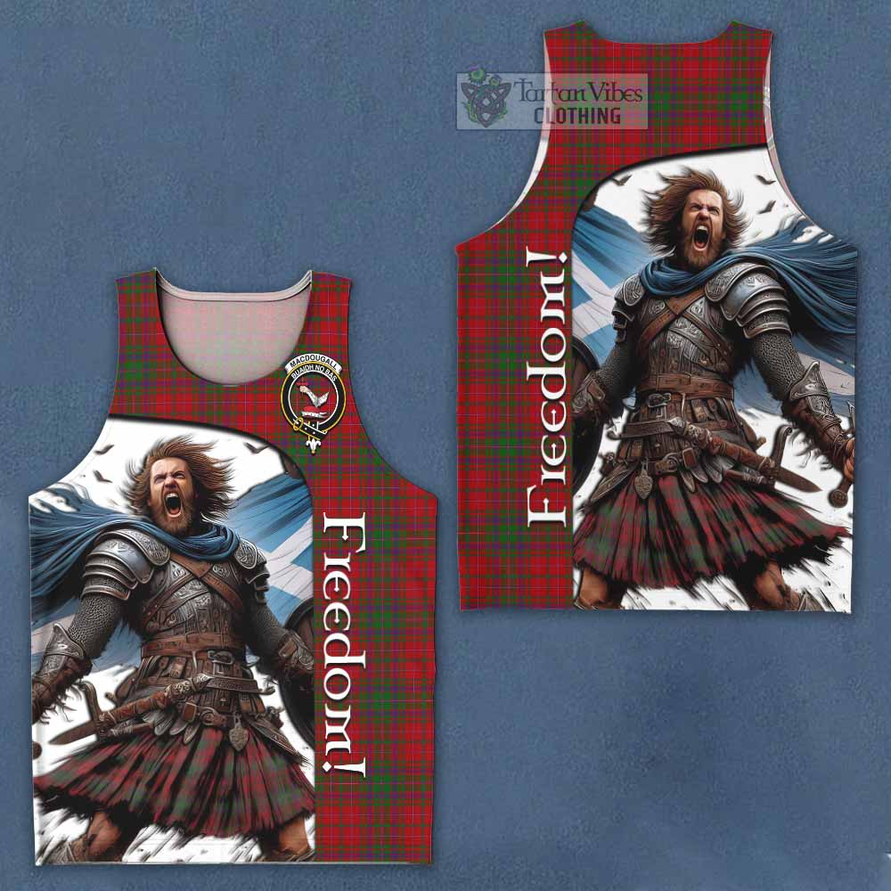 Tartan Vibes Clothing MacDougall (McDougall) Crest Tartan Men's Tank Top Inspired by the Freedom of Scottish Warrior