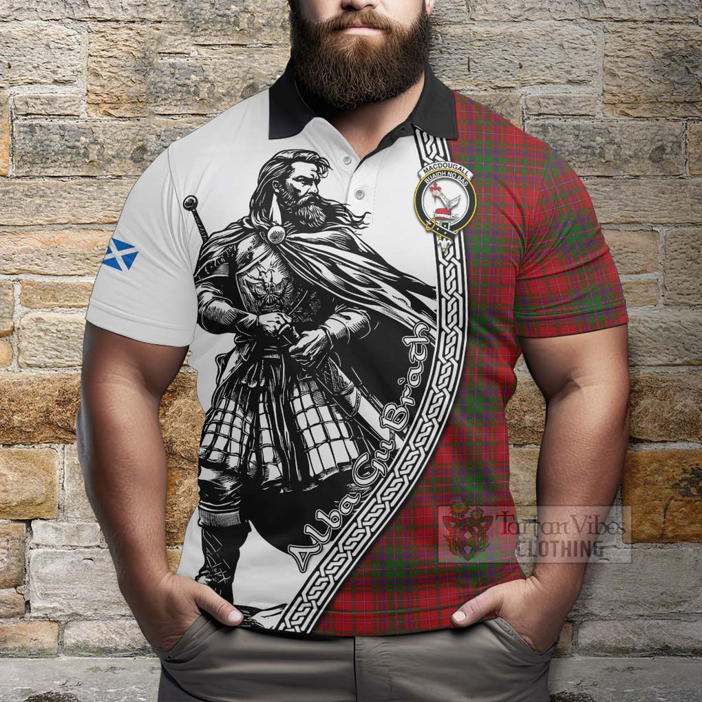 MacDougall (McDougall) Tartan Clan Crest Polo Shirt with Highlander Warrior Celtic Style - Tartan Vibes Clothing