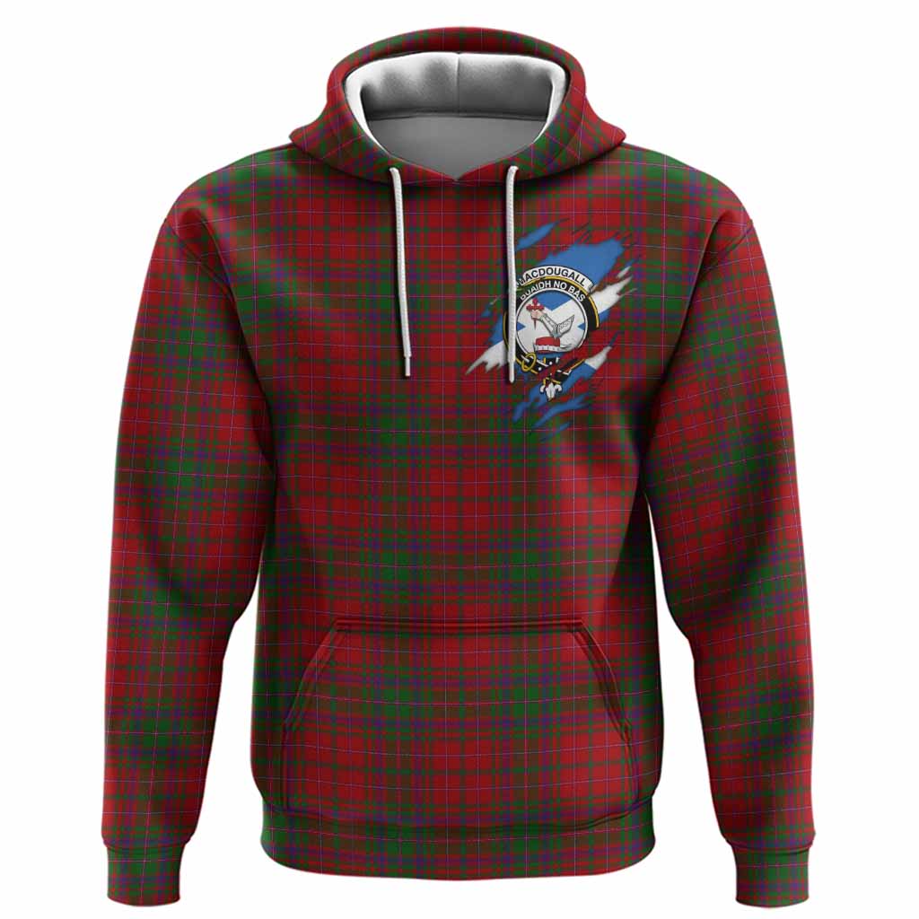 MacDougall (McDougall) Clan Crest In Me Tartan Hoodie Scotland Flag Style