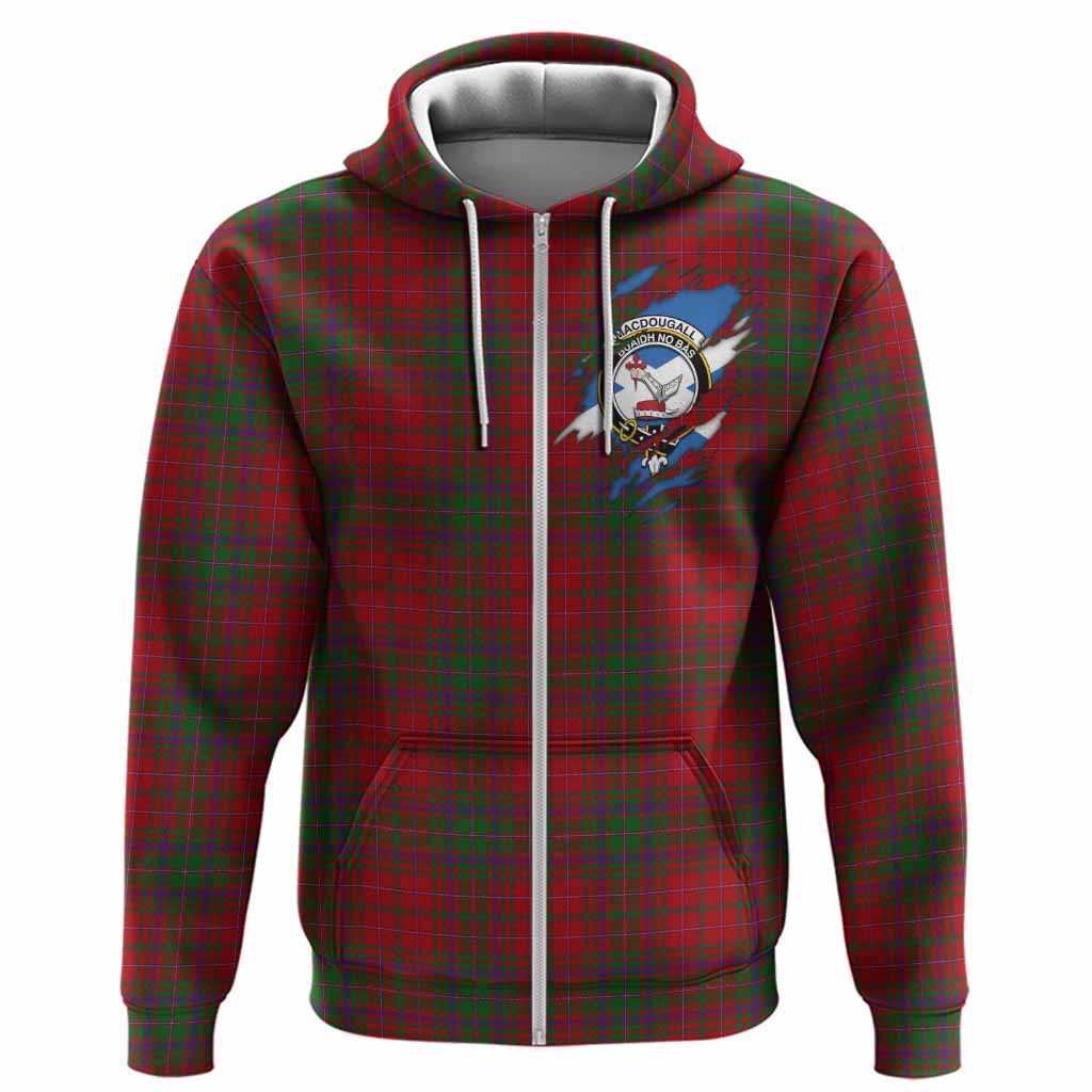 MacDougall (McDougall) Clan Crest In Me Tartan Hoodie Scotland Flag Style