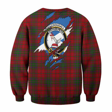 MacDougall (McDougall) Clan Crest In Me Tartan Sweatshirt Scotland Flag Style