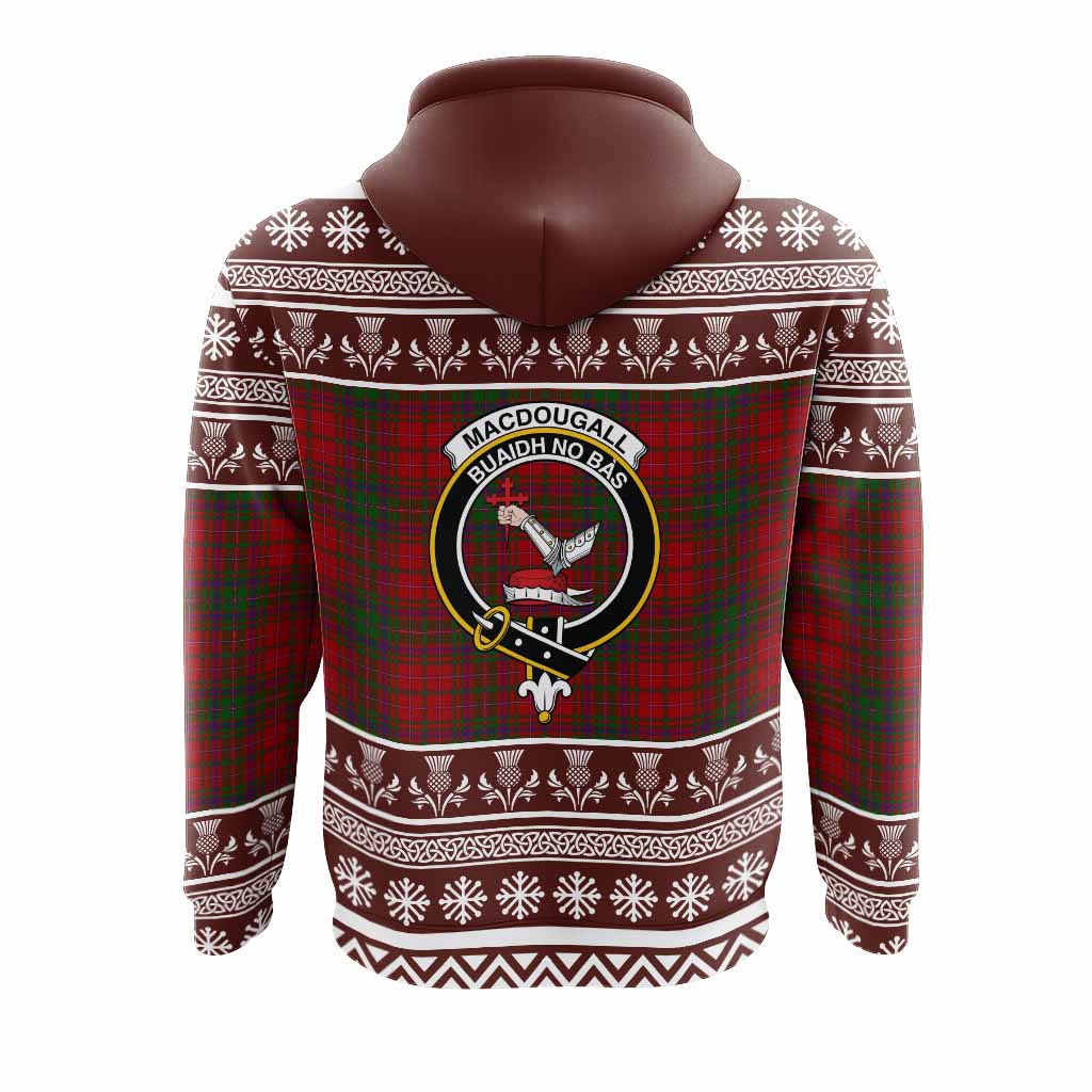 MacDougall (McDougall) Clan Tartan Christmas Hoodie with Family Crest - Tartan Vibes Clothing