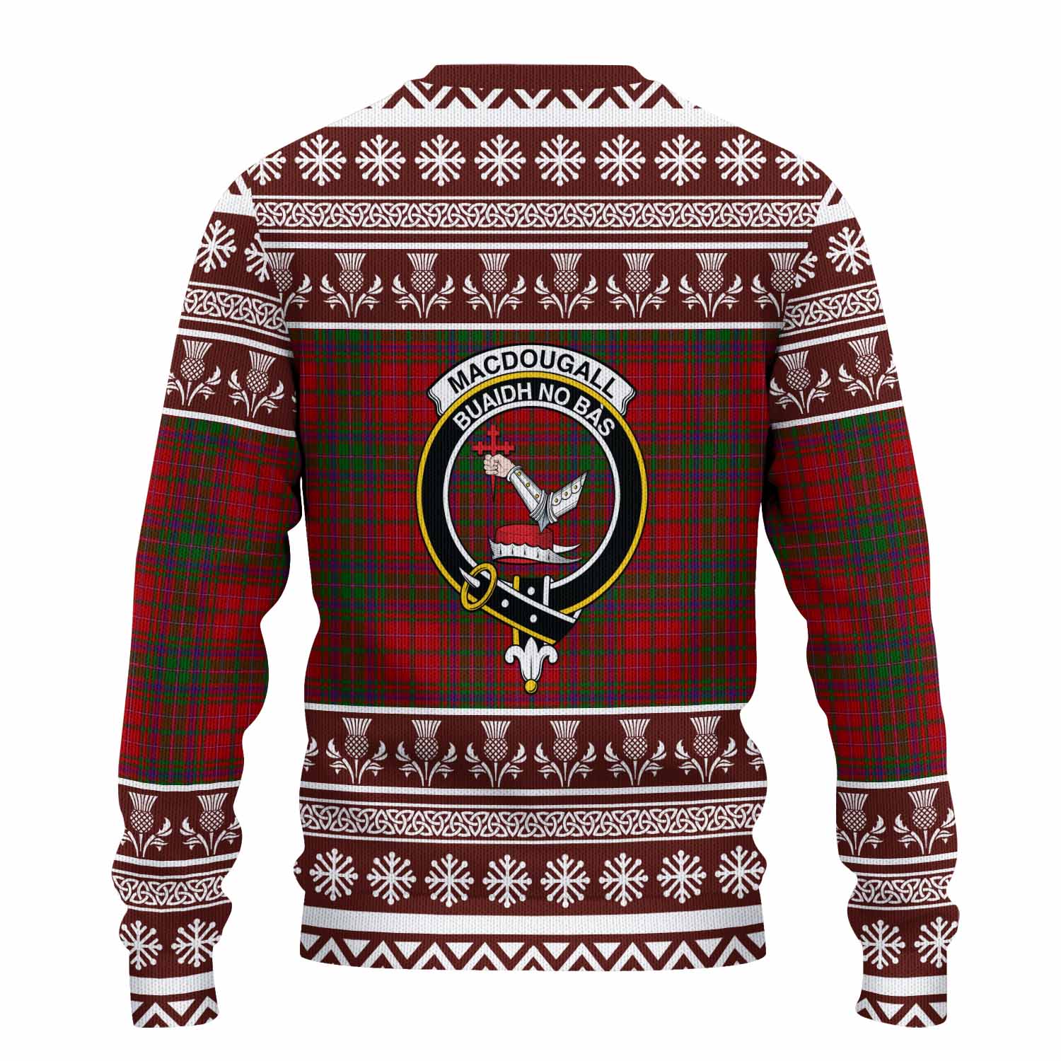 MacDougall (McDougall) Clan Tartan Christmas Ugly Sweater with Family Crest - Tartan Vibes Clothing