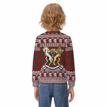 MacDougall (McDougall) Clan Tartan Crest Christmas Kid Ugly Sweatshirt Coat of Arms Funny Style