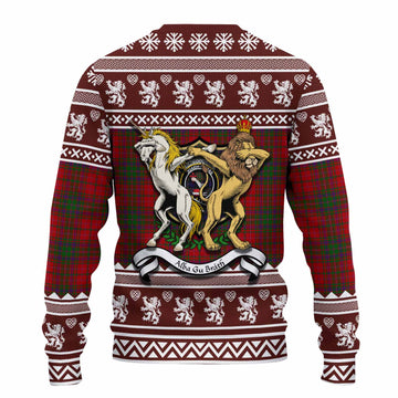 MacDougall (McDougall) Clan Tartan Crest Christmas Ugly Sweater Coat of Arms Funny Style