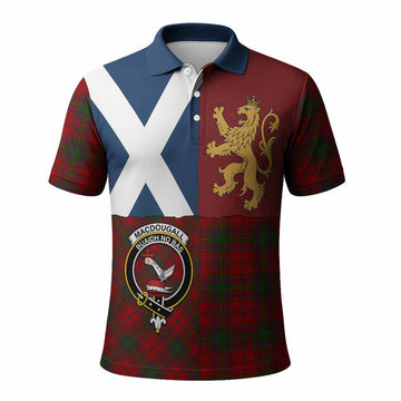MacDougall (McDougall) Crest Tartan Polo Shirt with Lion Rampant Saltire Style