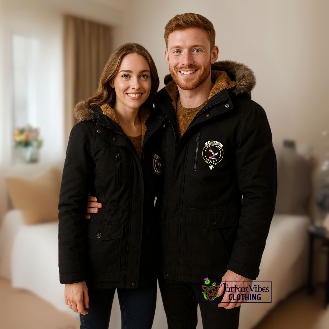 MacDougall (McDougall) Family Crest Parka Jacket Lion Rampant Alba Gu Brath Style