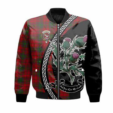 MacDougall (McDougall) Family Crest Tartan Bomber Jacket Alba Thistle Inspired