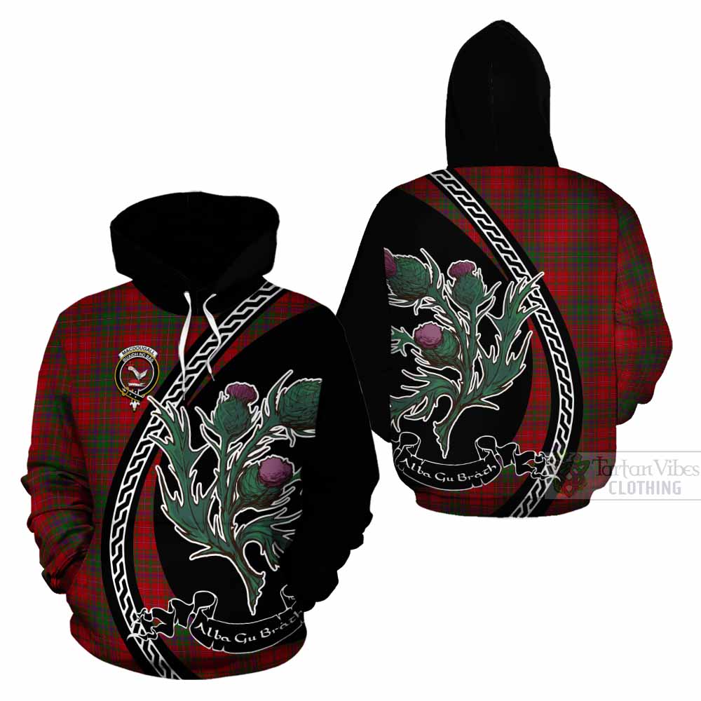 MacDougall (McDougall) Family Crest Tartan Cotton Hoodie Alba Thistle Inspired - Tartan Vibes Clothing