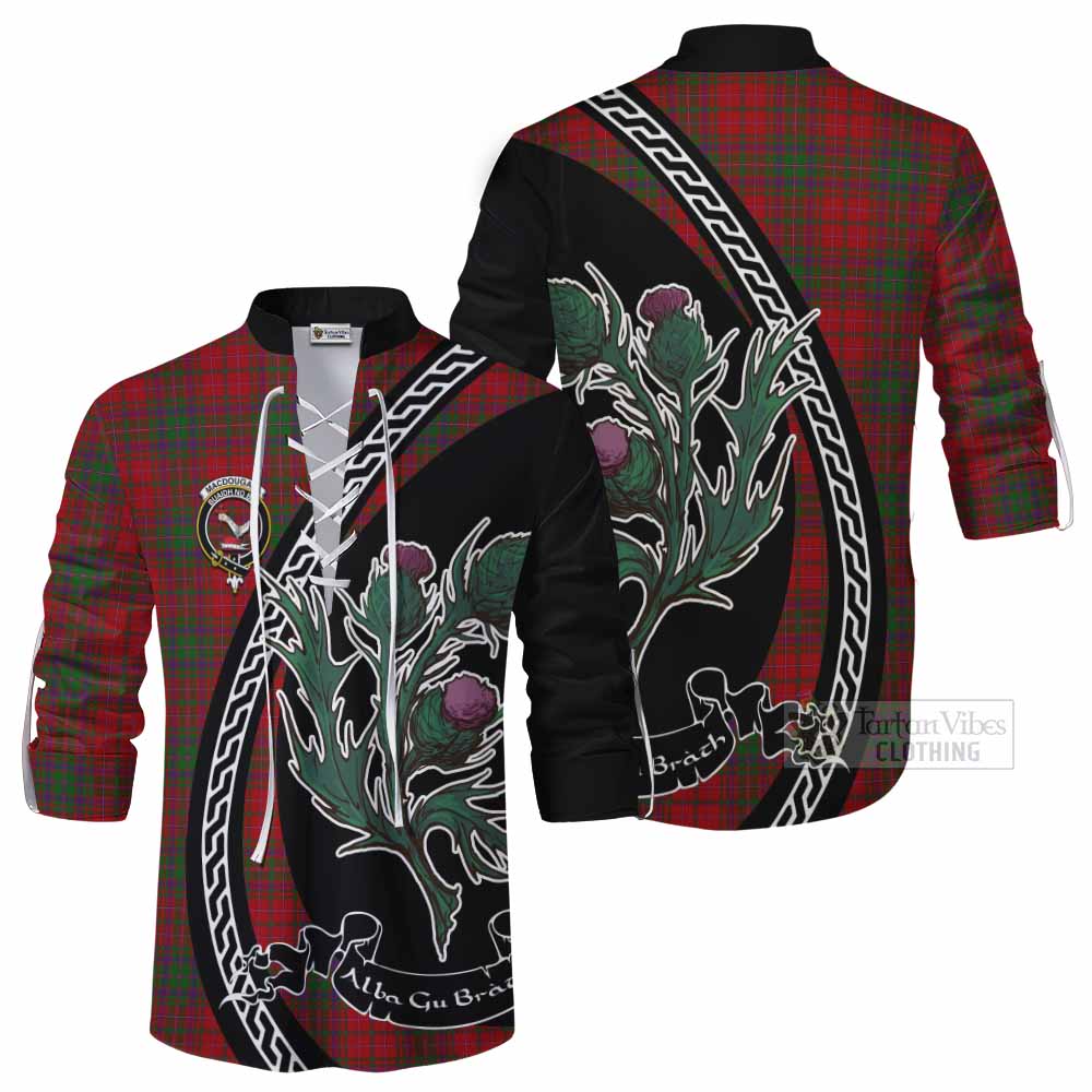 MacDougall (McDougall) Family Crest Tartan Ghillie Shirt Alba Thistle Inspired - Tartan Vibes Clothing