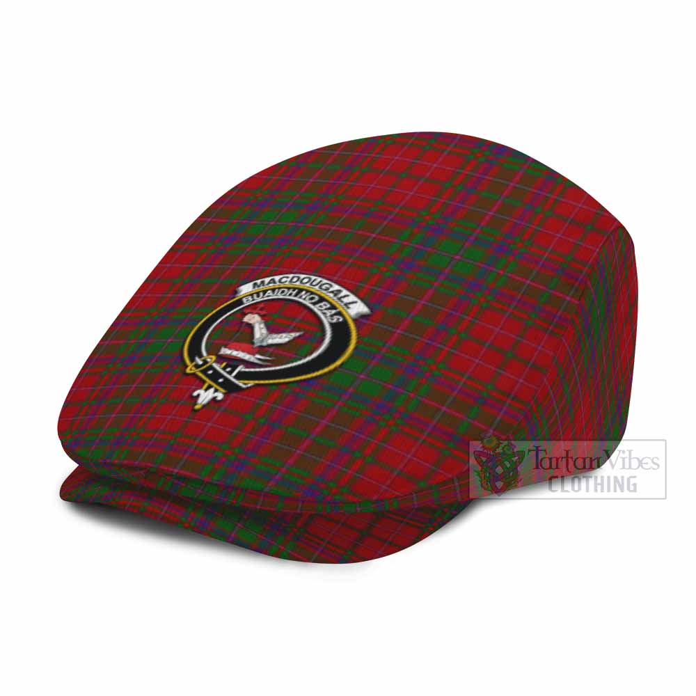 MacDougall (McDougall) Family Crest Tartan Jeff Cap, Tartan Flat Cap