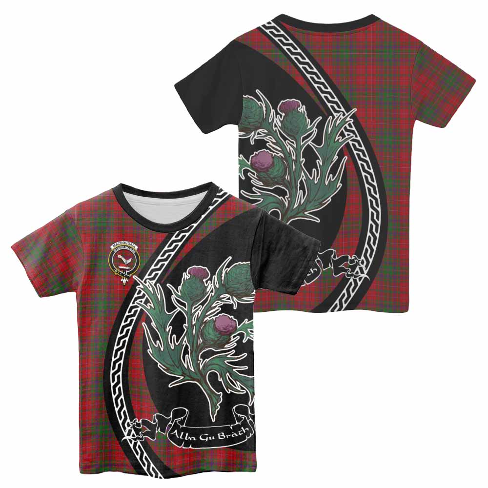 MacDougall (McDougall) Family Crest Tartan Kid T-shirt Alba Thistle Inspired - Tartan Vibes Clothing