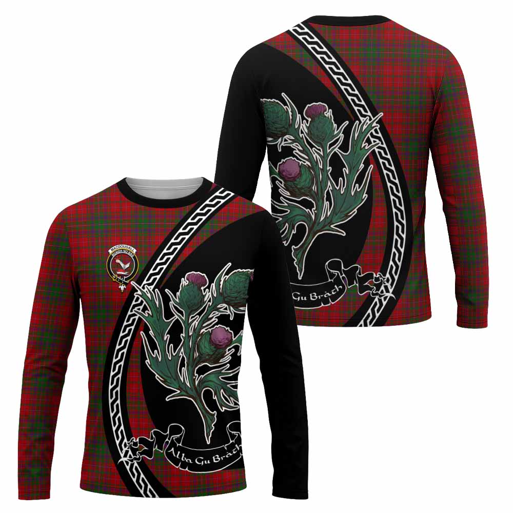 MacDougall (McDougall) Family Crest Tartan Long Sleeve T-Shirt Alba Thistle Inspired - Tartan Vibes Clothing