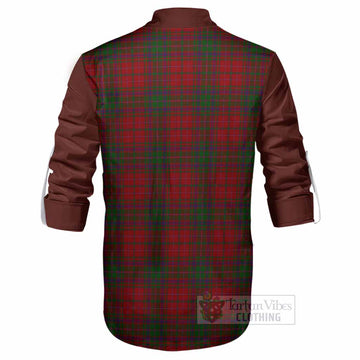 MacDougall (McDougall) Tartan Accent Ghillie Shirt with Family Crest