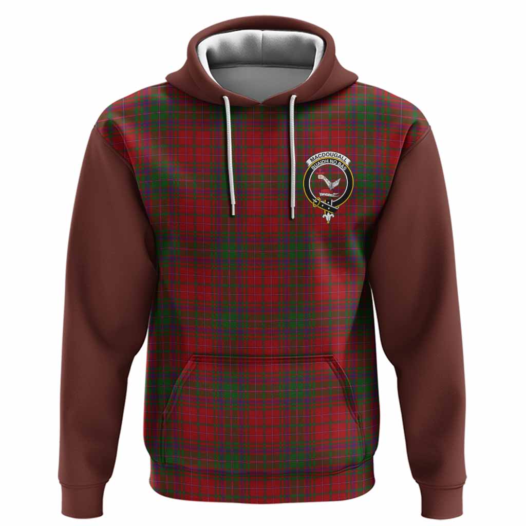MacDougall (McDougall) Tartan Accent Hoodie with Family Crest