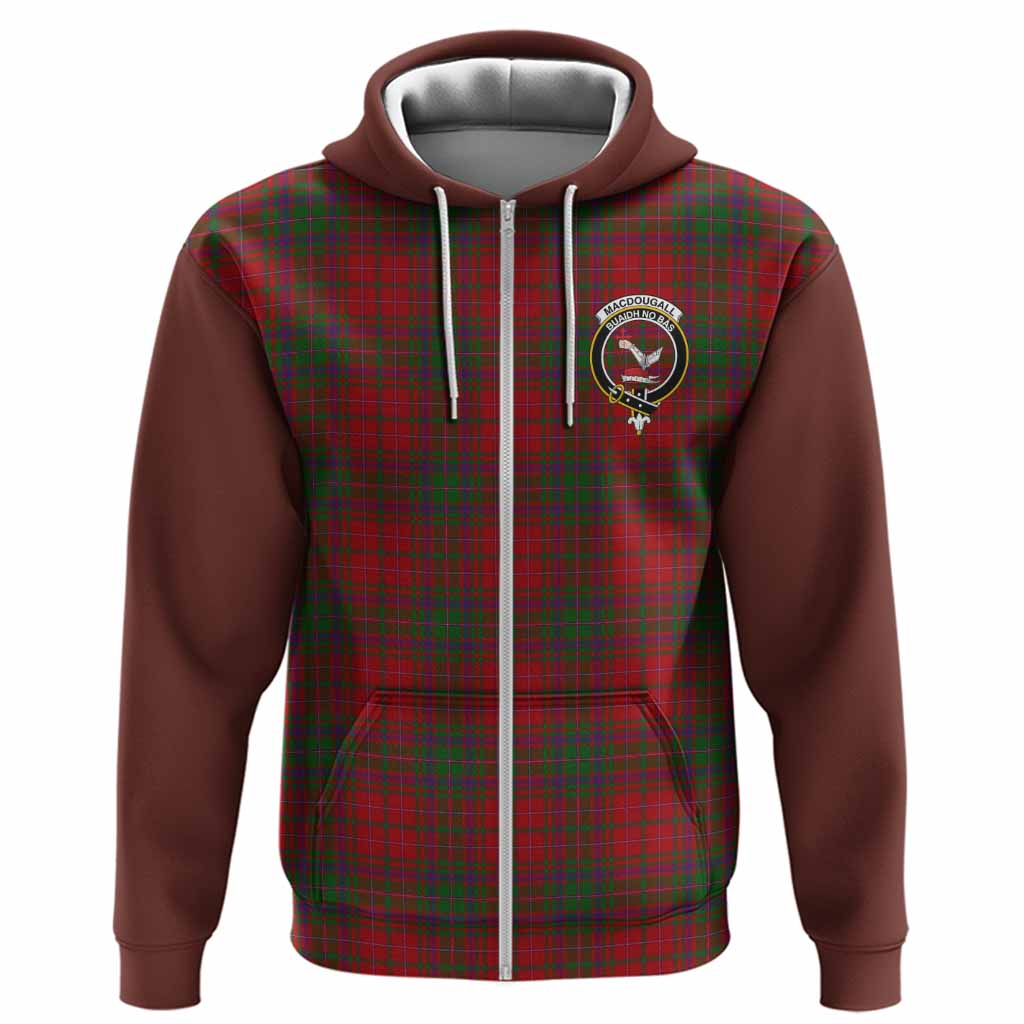 MacDougall (McDougall) Tartan Accent Hoodie with Family Crest