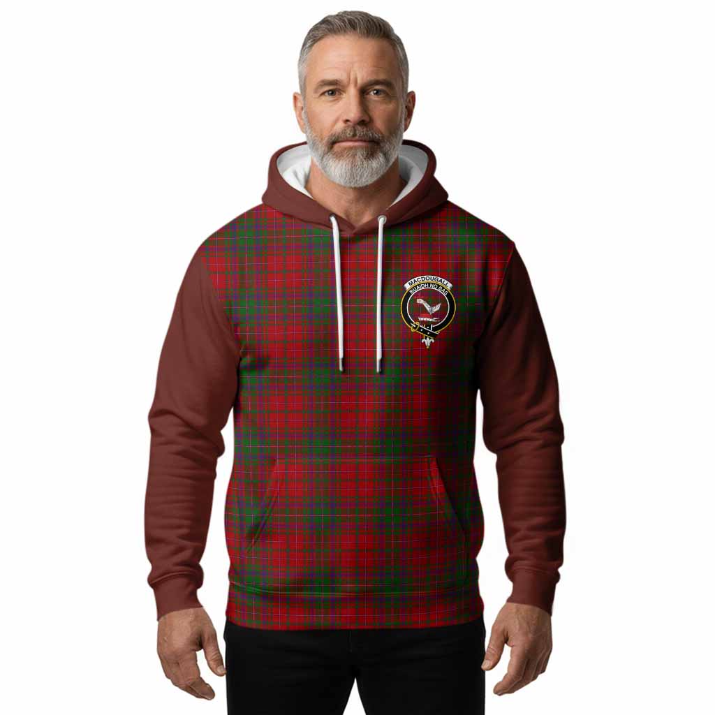 MacDougall (McDougall) Tartan Accent Hoodie with Family Crest