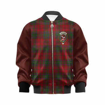 MacDougall (McDougall) Tartan Accent Kid Bomber Jacket with Family Crest