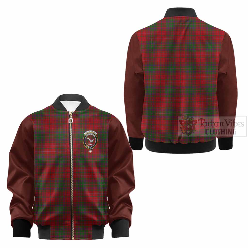 MacDougall (McDougall) Tartan Accent Kid Bomber Jacket with Family Crest