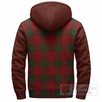 MacDougall (McDougall) Tartan Accent Sherpa Hoodie with Family Crest