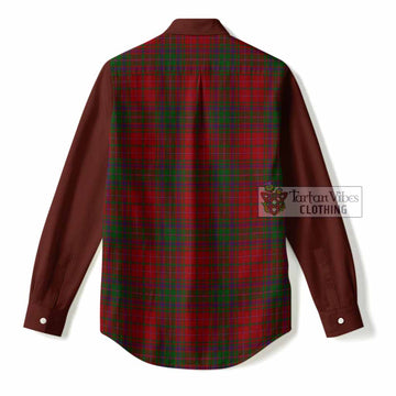 MacDougall (McDougall) Tartan Accent Women Casual Shirt with Family Crest
