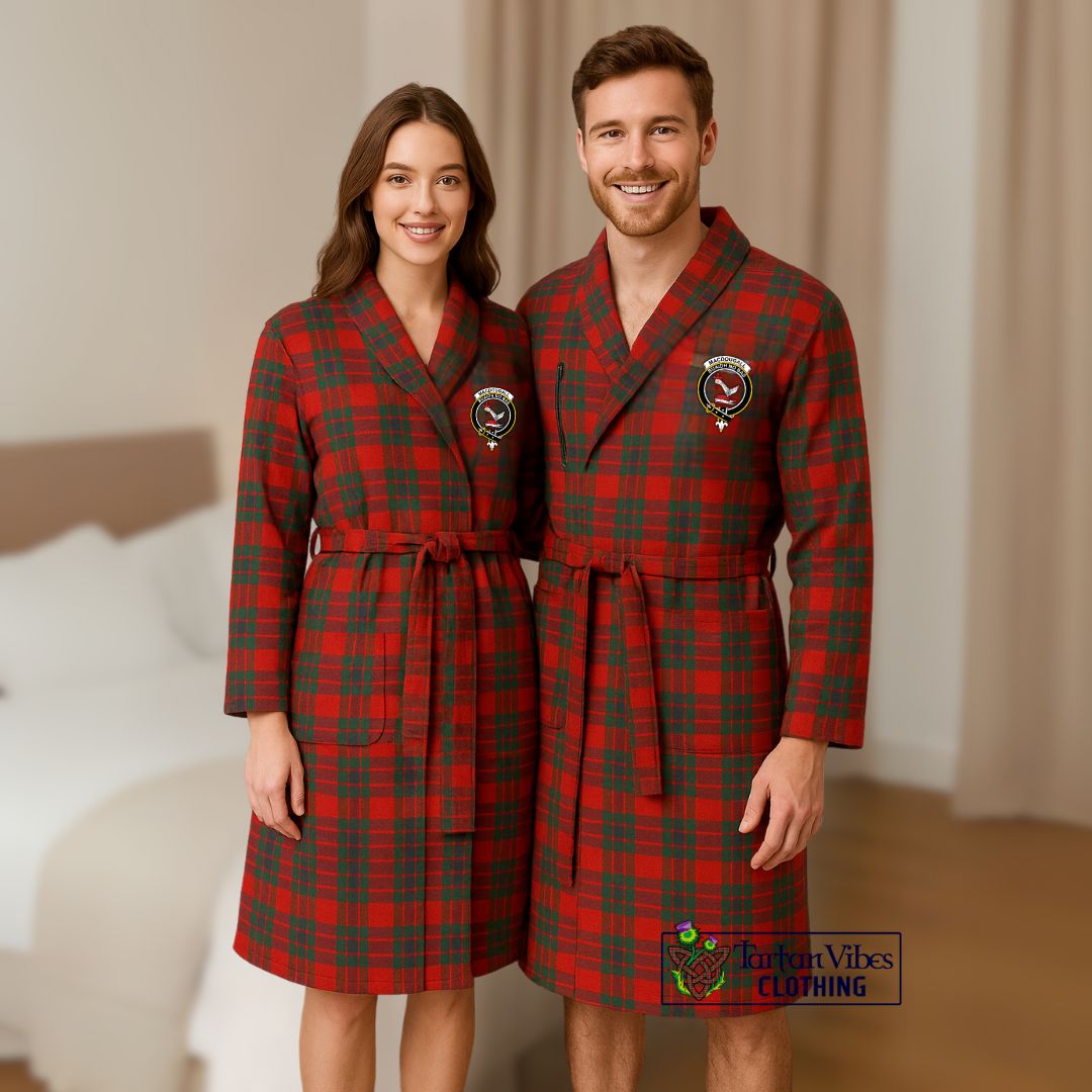 MacDougall (McDougall) Tartan Bathrobe with Family Crest