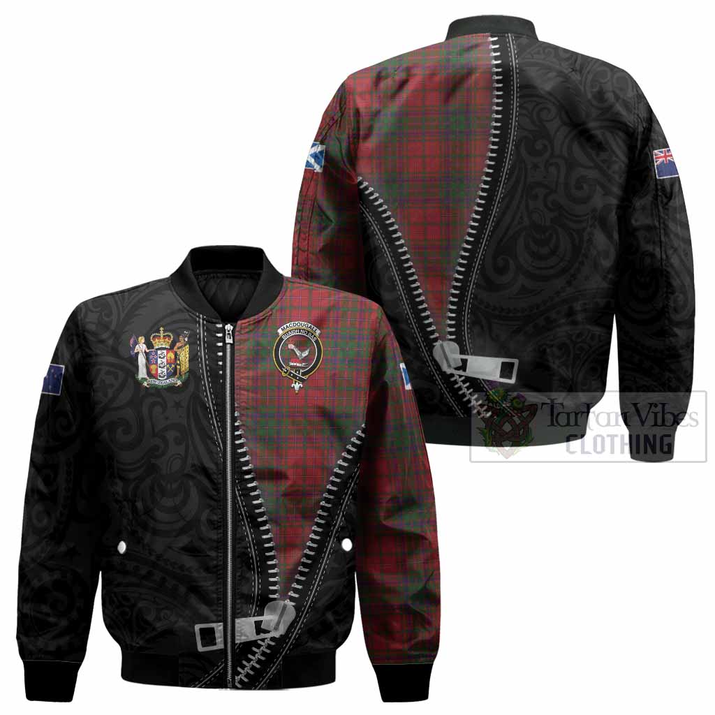 MacDougall (McDougall) Tartan Bomber Jacket New Zealand Pattern Unique Zipper Stylized
