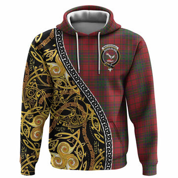 MacDougall (McDougall) Tartan Crest Hoodie Celtic Knot and Triple Trickle Spiral Symbols