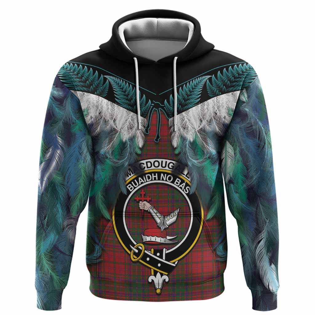 MacDougall (McDougall) Tartan Crest Hoodie New Zealand Maori Korowai Cloak