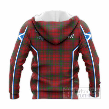 MacDougall (McDougall) Tartan Crest Knitted Hoodie Scotland Coat of Arm Flag Style