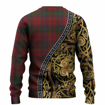 MacDougall (McDougall) Tartan Crest Knitted Sweater Celtic Knot and Triple Trickle Spiral Symbols
