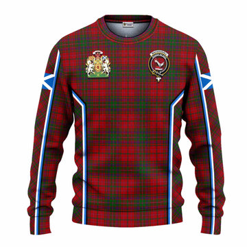 MacDougall (McDougall) Tartan Crest Knitted Sweater Scotland Coat of Arm Flag Style