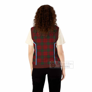 MacDougall (McDougall) Tartan Crest Knitted V-Neck Vest Scotland Coat of Arm Flag Style