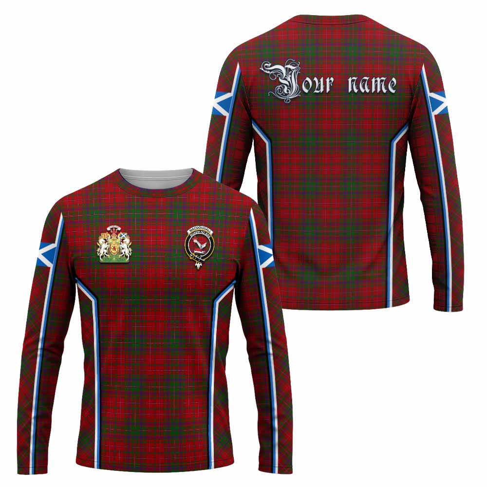 MacDougall (McDougall) Tartan Crest Long Sleeve T-Shirt Scotland Coat of Arm Flag Style - Tartan Vibes Clothing