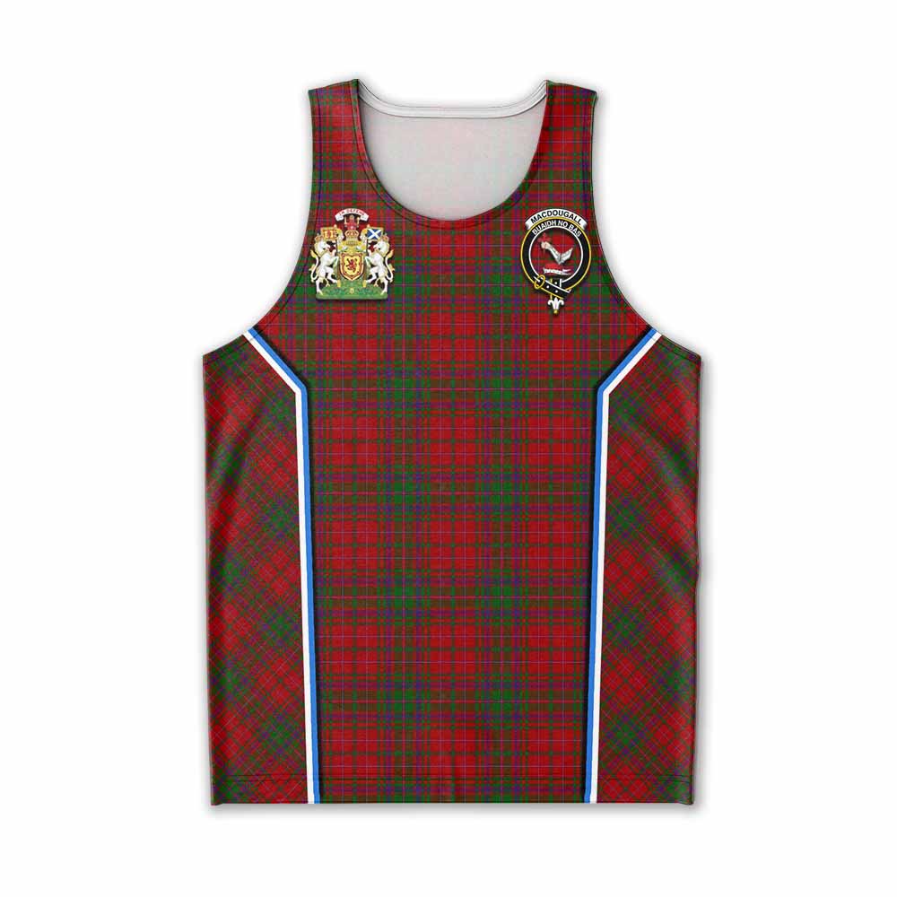 MacDougall (McDougall) Tartan Crest Men Tank Top Scotland Coat of Arm Flag Style - Tartan Vibes Clothing