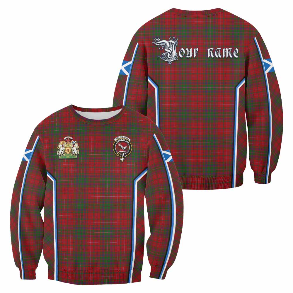 MacDougall (McDougall) Tartan Crest Sweatshirt Scotland Coat of Arm Flag Style - Tartan Vibes Clothing