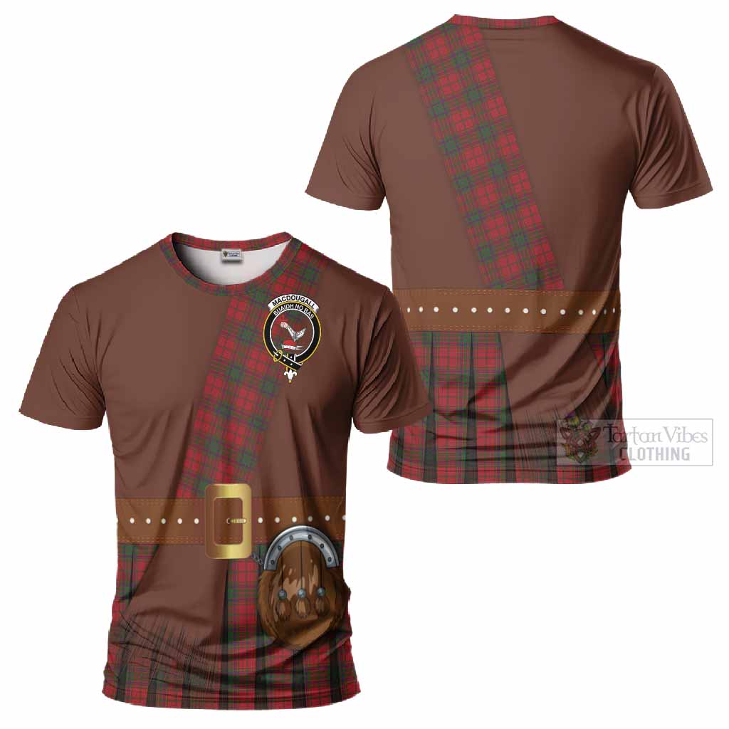 MacDougall (McDougall) Tartan Crest T-Shirt Kilt Costume Style
