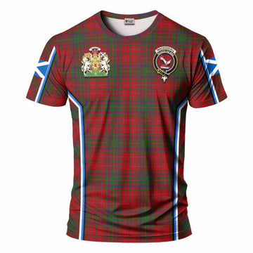 MacDougall (McDougall) Tartan Crest T-shirt Scotland Coat of Arm Flag Style