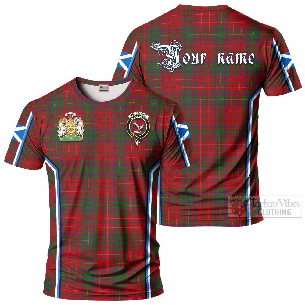 MacDougall (McDougall) Tartan Crest T-shirt Scotland Coat of Arm Flag Style - Tartan Vibes Clothing