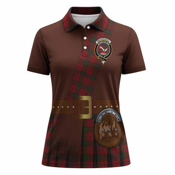 MacDougall (McDougall) Tartan Crest Women Polo Shirt Kilt Costume Style