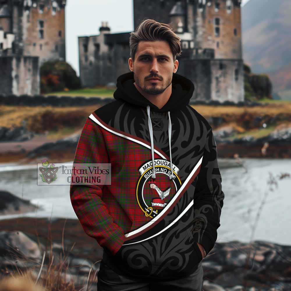 MacDougall (McDougall) Tartan Family Crest Cotton Hoodie Celtic Scottish Thistle Floral - Tartan Vibes Clothing