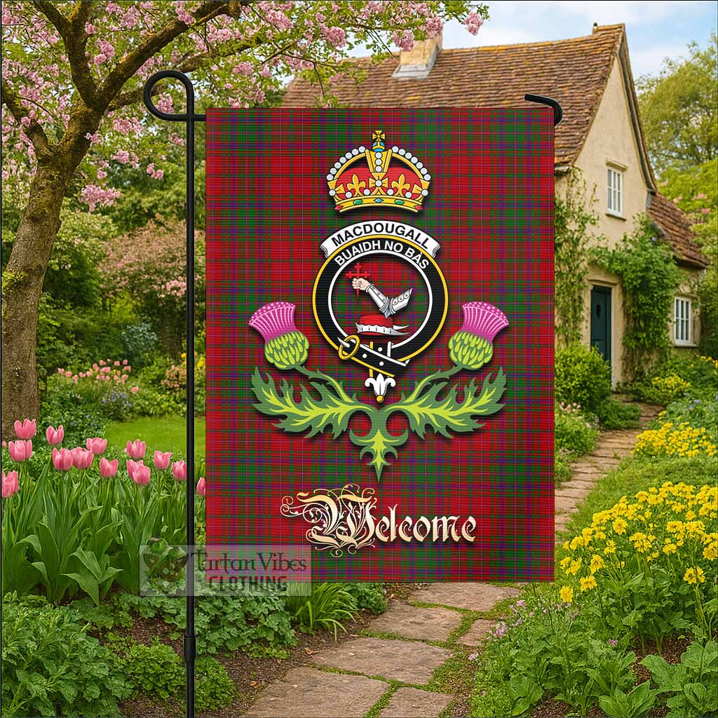 MacDougall (McDougall) Tartan Family Crest Garden Flag Royal Thistle Welcome Style - Tartan Vibes Clothing