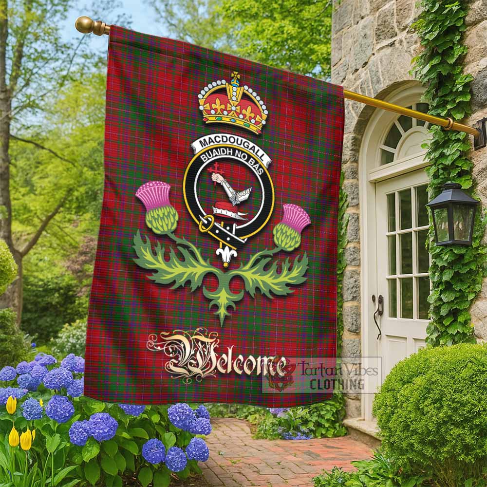 MacDougall (McDougall) Tartan Family Crest Garden Flag Royal Thistle Welcome Style - Tartan Vibes Clothing