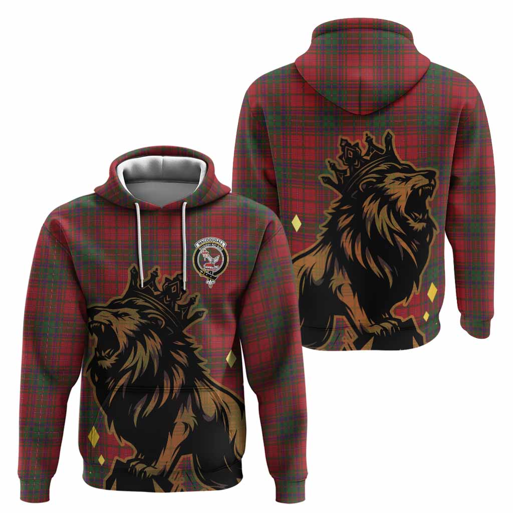 MacDougall (McDougall) Tartan Family Crest Hoodie Crowned Lion Roaring