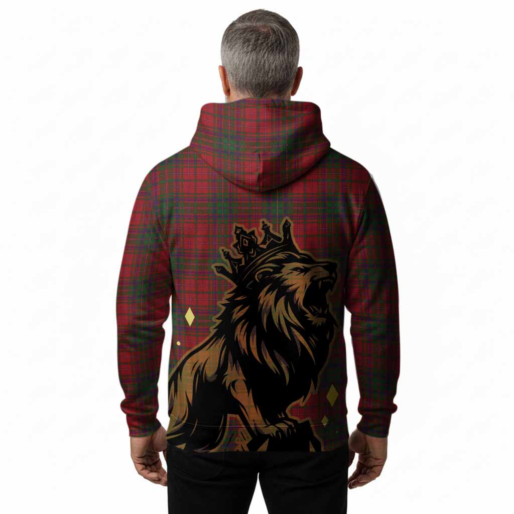 MacDougall (McDougall) Tartan Family Crest Hoodie Crowned Lion Roaring