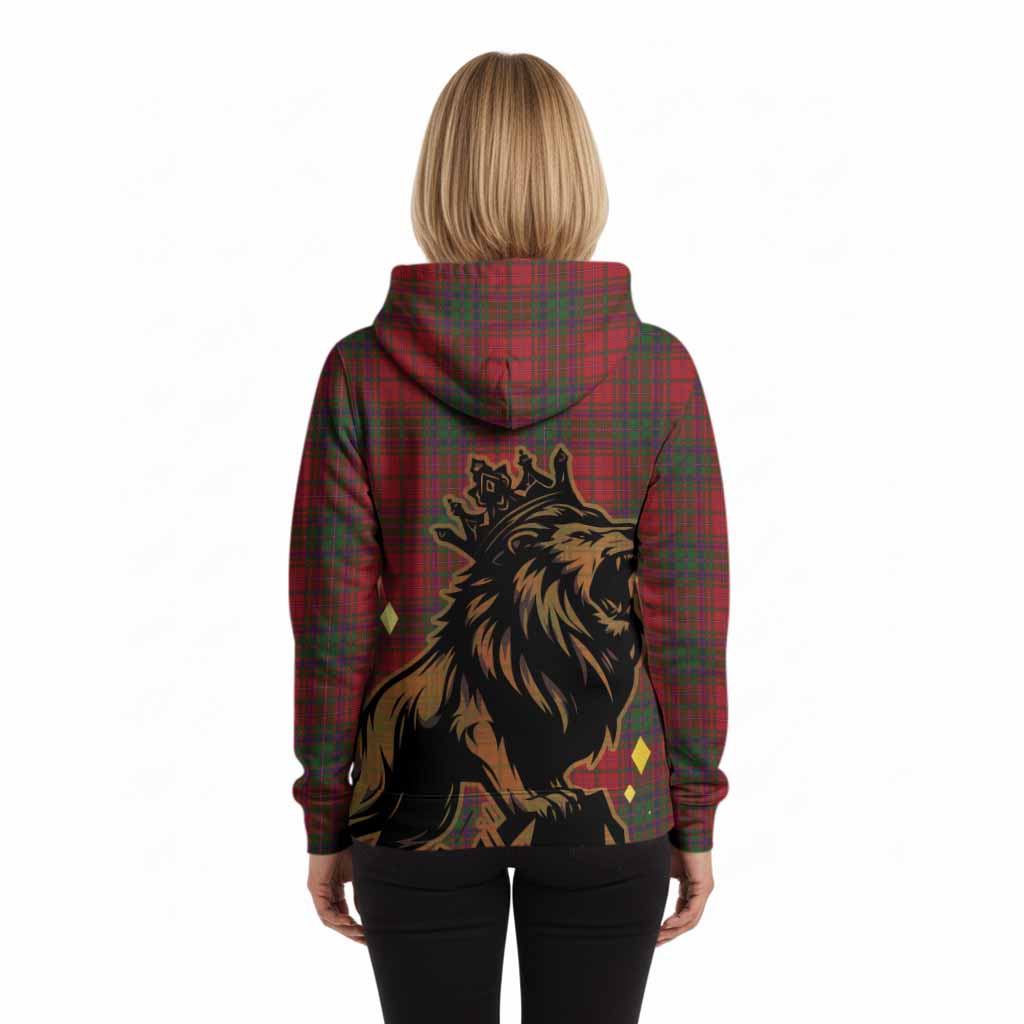 MacDougall (McDougall) Tartan Family Crest Hoodie Crowned Lion Roaring